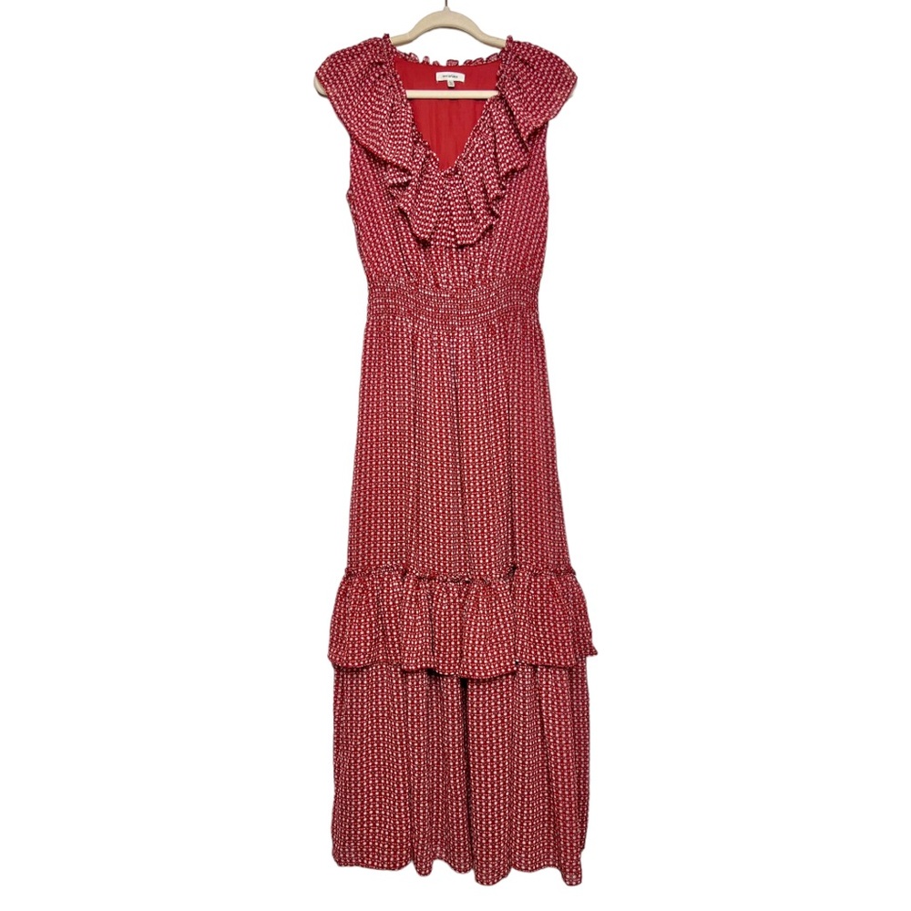 MAX STUDIO Ruffle Maxi Dress. Size Large - Picture 3 of 12
